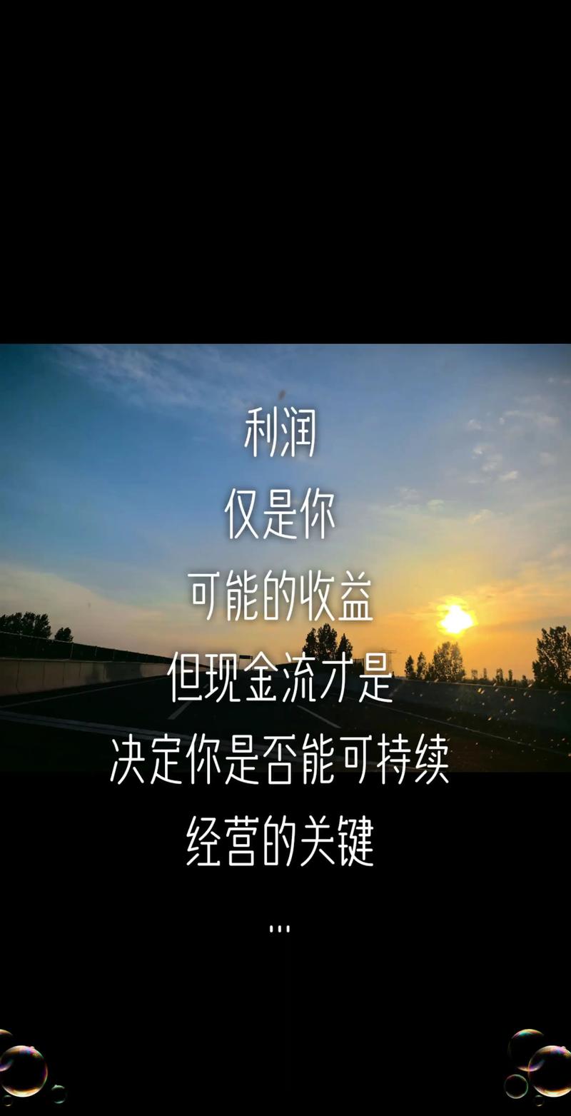 股票投资就像做生意，利润和现金流最重要